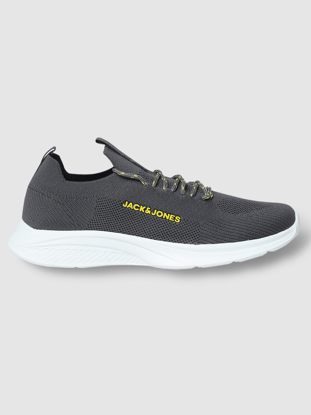 Men's Grey Casual Solid Sneakers
