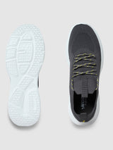 Men's Grey Casual Solid Sneakers