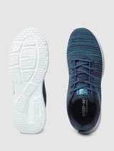 Men's Blue Casual Self Design Sneakers