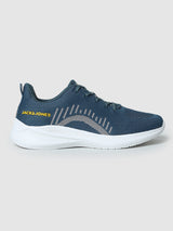 Men's Blue Casual Self Design Sneakers