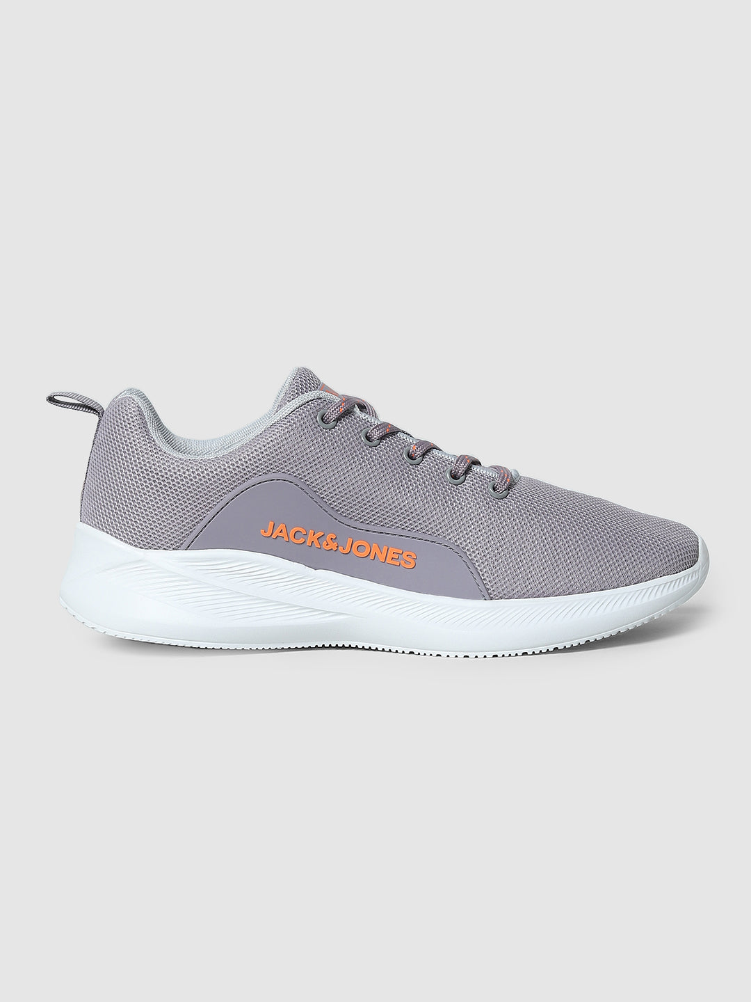 Men's Grey Casual Solid Sneakers