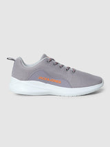 Men's Grey Casual Solid Sneakers