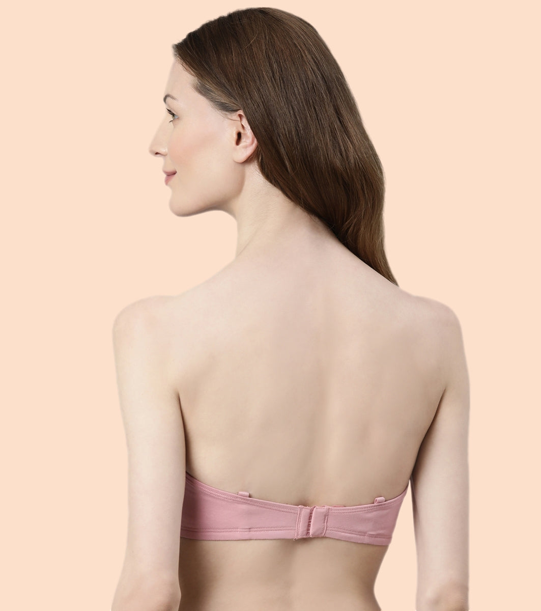 Women's Pink Strapless Party Bra