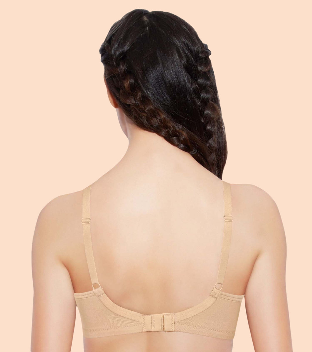 Women's Beige Every Day Solid Bra