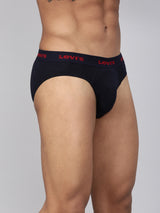 Men's Black Cotton Brief - Pack of 2