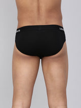 Men's Black Cotton Brief