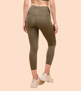 Women's Green Slim fit Solid Leggings