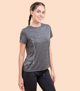 Women's Grey Casual Relaxed fit Printed Tshirt