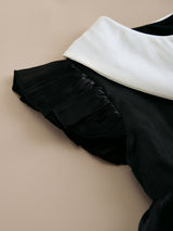 Girls Black Classic Bow Party Dress