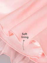Girls Pink Oversized Bow Shrug Dress