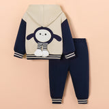 Boys Blue Casual Full Sleeves Hoodie and Jogger Set