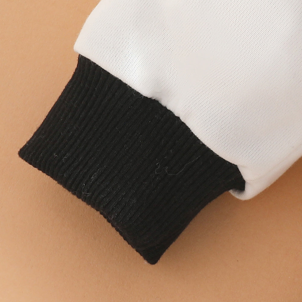 Boys Black Casual Full Sleeves Sweatshirt and Joggers Set