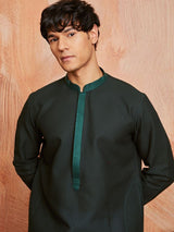 Men's Green Festive Ethnic Full Sleeves Kurta