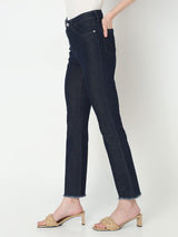 Women's Blue High Rise Bootcut Jeans