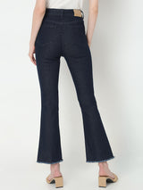 Women's Blue High Rise Bootcut Jeans