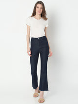 Women's Blue High Rise Bootcut Jeans