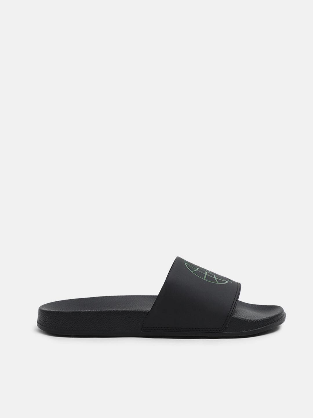 Men's Black Casual Slides