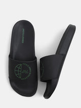 Men's Black Casual Slides