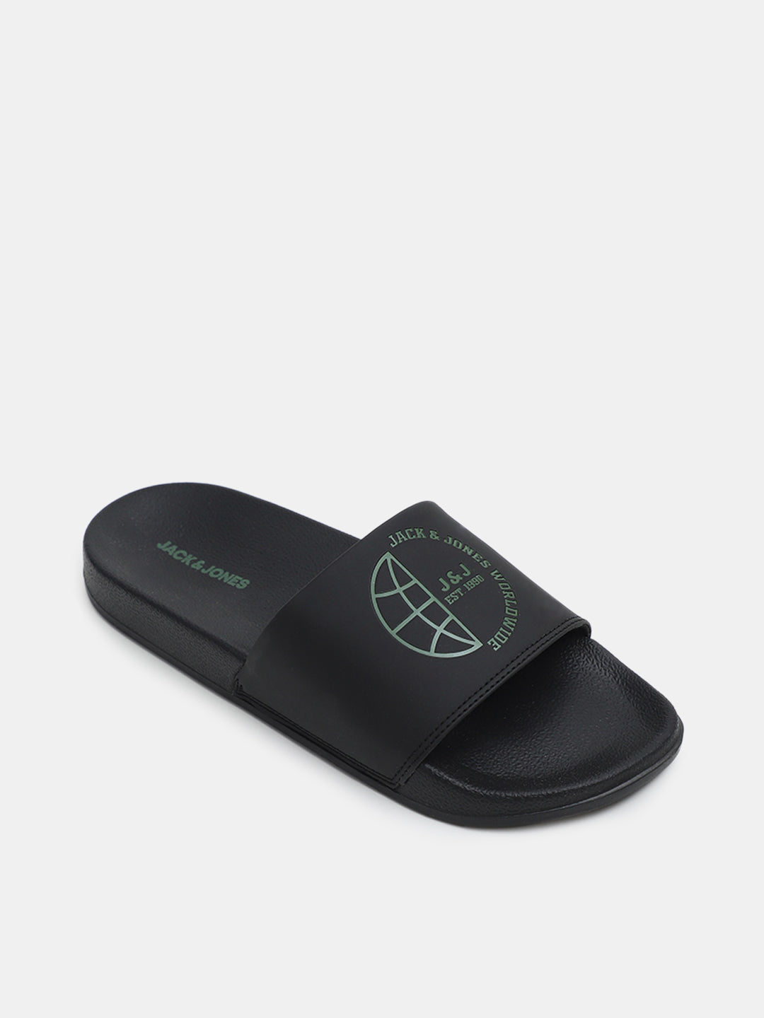Men's Black Casual Slides