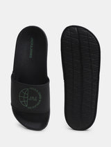 Men's Black Casual Slides