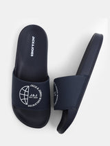 Men's Blue Casual Slides