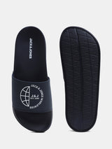 Men's Blue Casual Slides