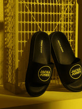 Men's Black Casual Slides