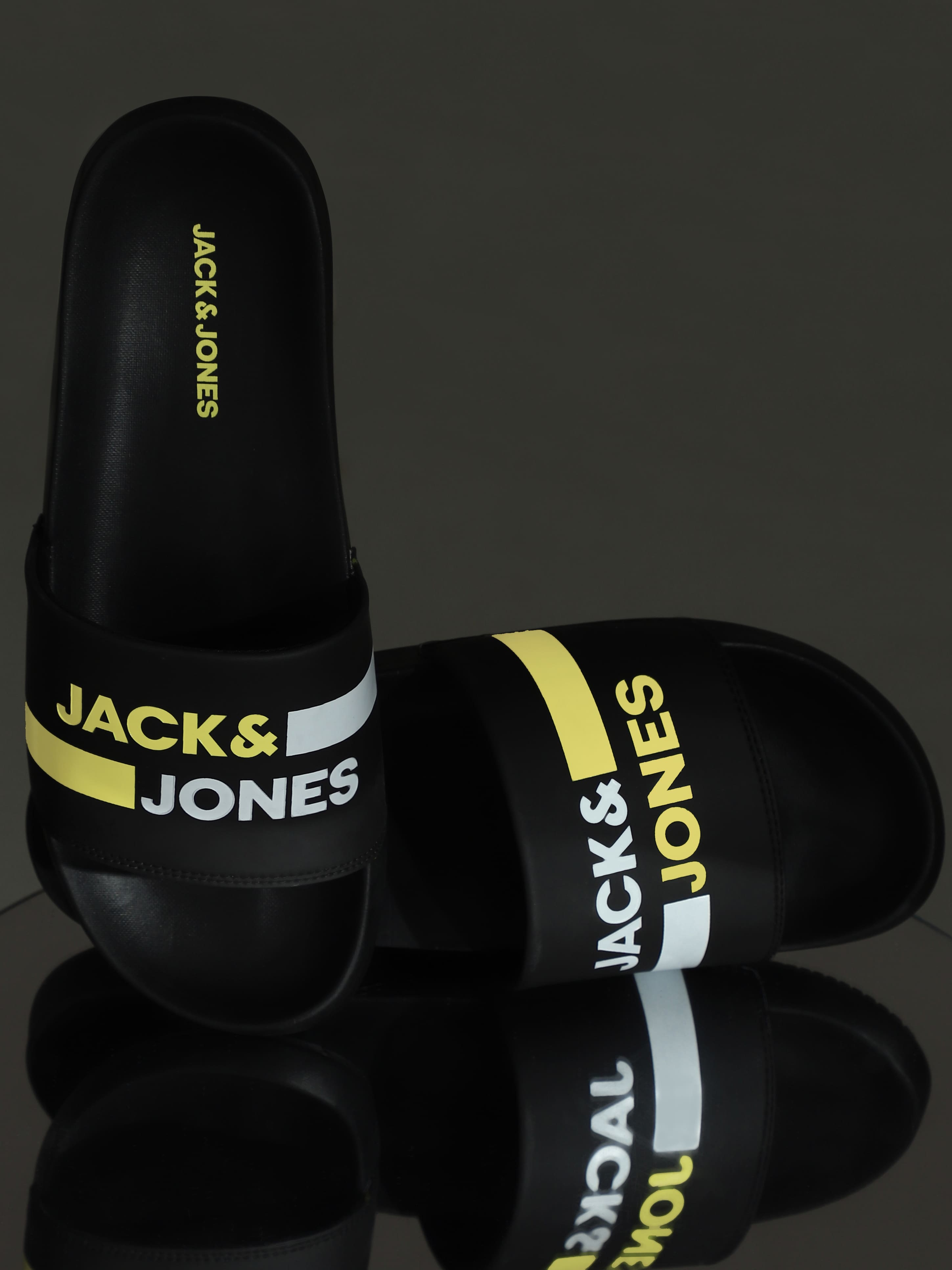 Men's Black Casual Slides