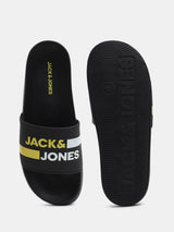 Men's Black Casual Slides