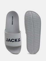 Men's Grey Casual Slides