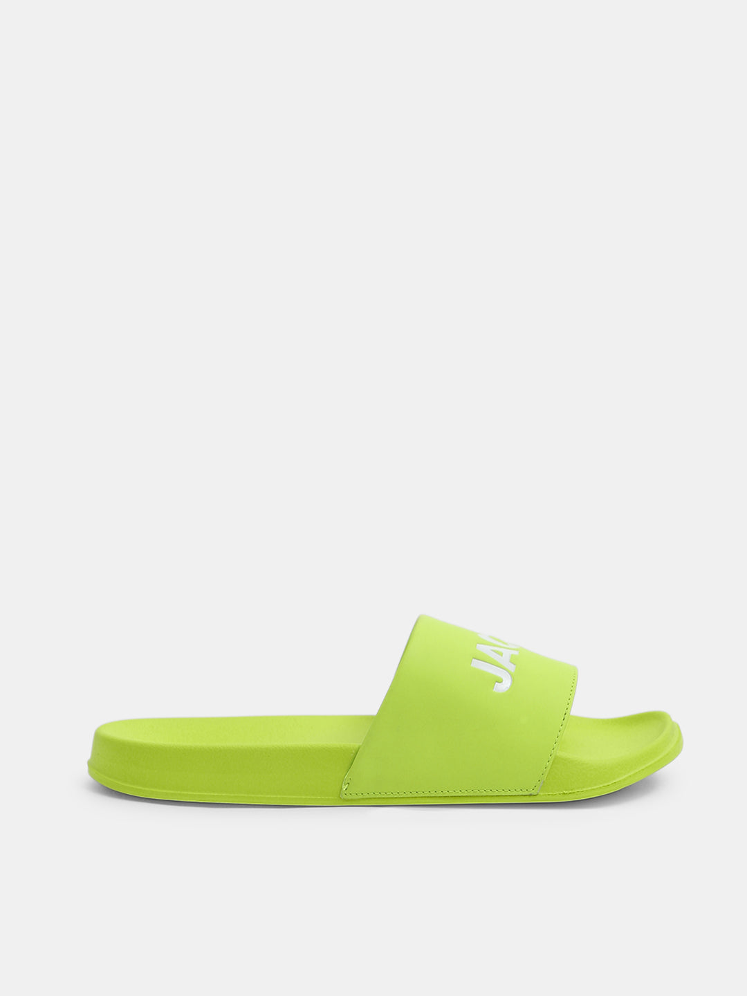 Men's Green Casual Solid Slides