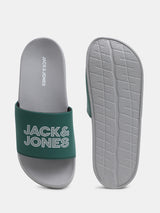 Men's Green Casual Slides