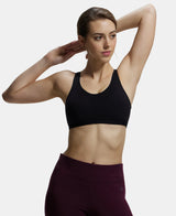 Women's Black Cotton Stretch Bra