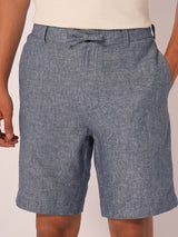 Men's Blue Casual Regular Fit Solid Shorts