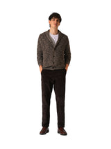 Men's Brown Casual Regular Fit Full Sleeves Cardigan