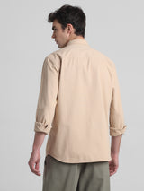 Men's Brown Casual Regular Fit Full Sleeves Shirt