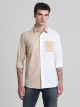 Men's Brown Casual Regular Fit Full Sleeves Shirt