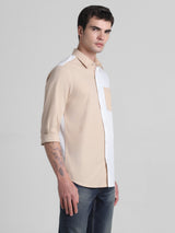 Men's Brown Casual Regular Fit Full Sleeves Shirt