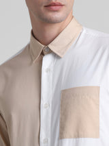 Men's Brown Casual Regular Fit Full Sleeves Shirt