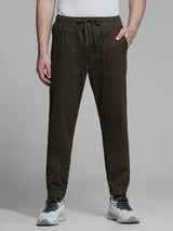 Men's Green Casual Regular Fit Pant