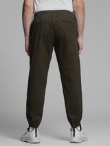 Men's Green Casual Regular Fit Pant