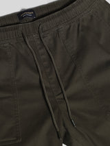 Men's Green Casual Regular Fit Pant