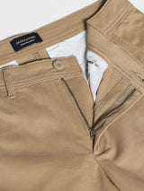 Men's Brown Casual Slim Fit Stretchable Pant