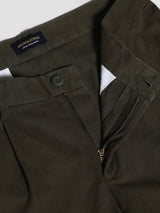 Men's Green Casual Regular Fit Stretchable Pant