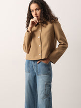 Women's Light Brown Short Jacket