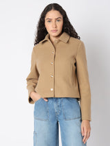 Women's Light Brown Short Jacket