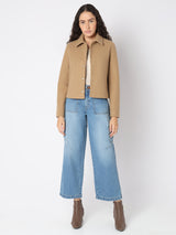 Women's Light Brown Short Jacket