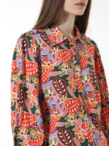 Women's Pink Woven Casual Printed Regular Fit Full Sleeves Shirt