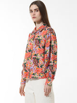 Women's Pink Woven Casual Printed Regular Fit Full Sleeves Shirt