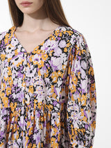 Women's Multicolor Woven Casual Printed Regular Fit Three Quarter Sleeves Top